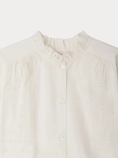Bonpoint Letitia Button-up Blouse In White