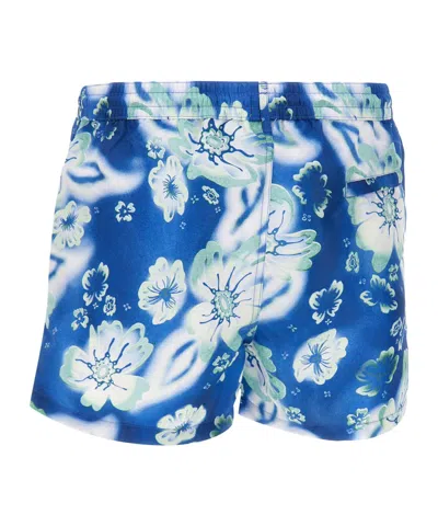 Paul Smith Drawstring Swim Trunks In Blue