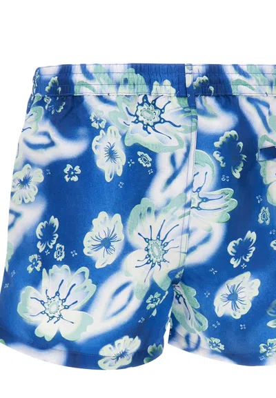 Paul Smith Drawstring Swim Trunks In Blue