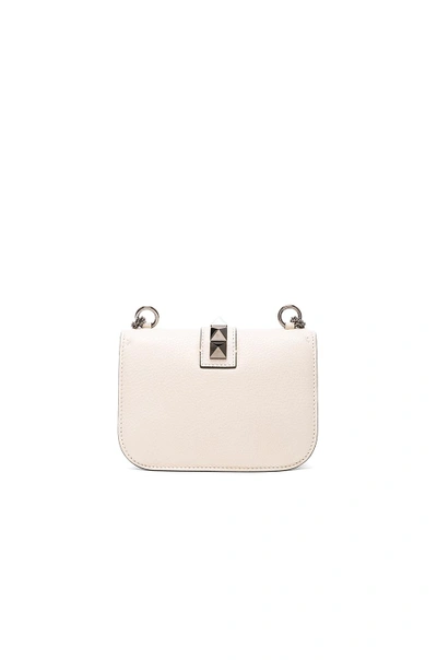 Shop Valentino Small Lock Shoulder Bag In White. In Light Ivory