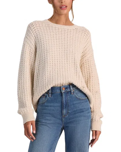 Alice And Olivia Colin Relaxed Raglan Crewneck In Neutral