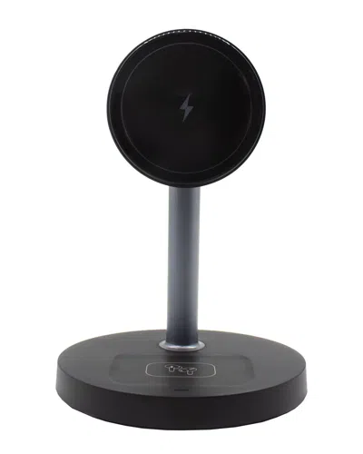 Ztech Magnetic 3-in-1 Wireless Charging Station In Black