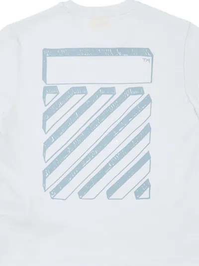 Off-white Scribble Diag T-shirt In White