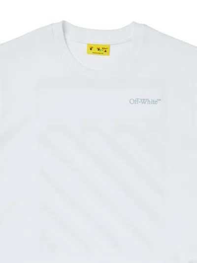 Off-white Scribble Diag T-shirt In White
