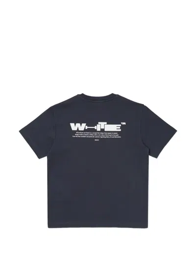 Off-white Type T-shirt In Blue