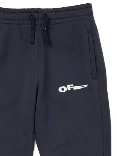 Off-white Type Track Pants In Blue