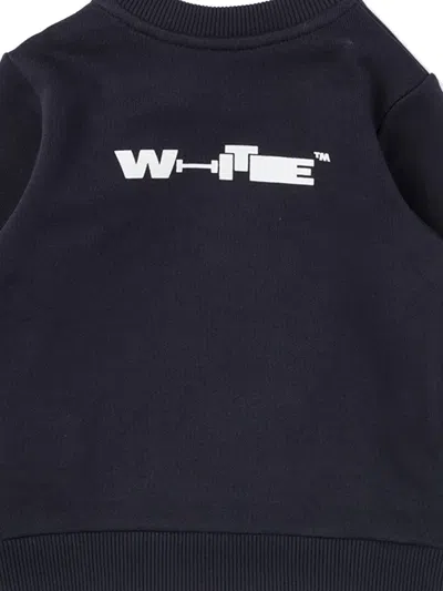 Off-white Type Sweatshirt In Blue