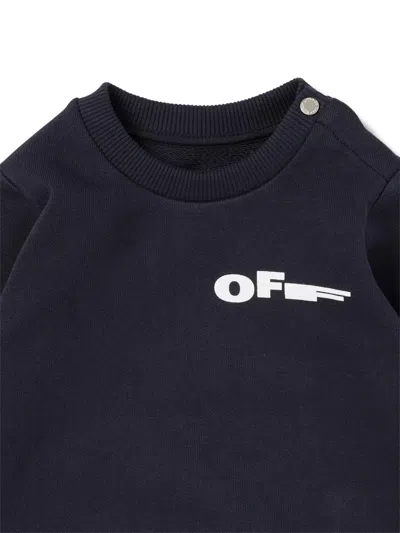Off-white Type Sweatshirt In Blue