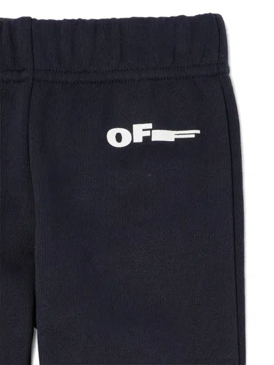 Off-white Type Track Pants In Blue