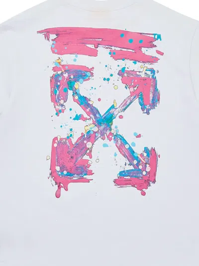 Off-white Arrow Splat T-shirt In Red