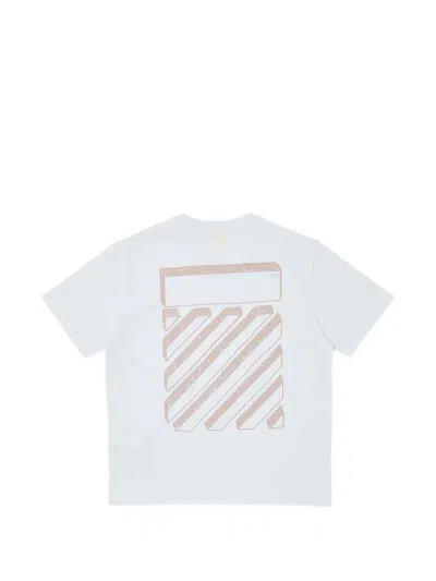 Off-white Scribble Diag T-shirt In White