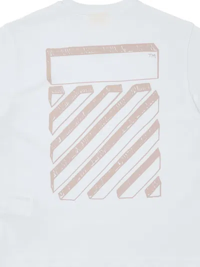 Off-white Scribble Diag T-shirt In White