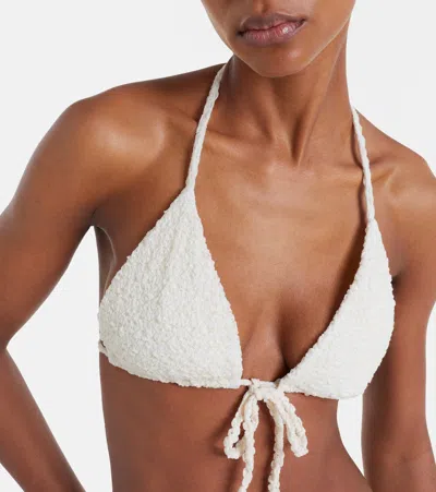 Montce Emma Loop Bikini Top In White