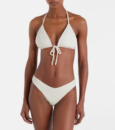 Montce Emma Loop Bikini Top In White