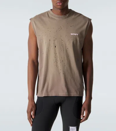 Satisfy Mothtech Cotton T-shirt In Brown