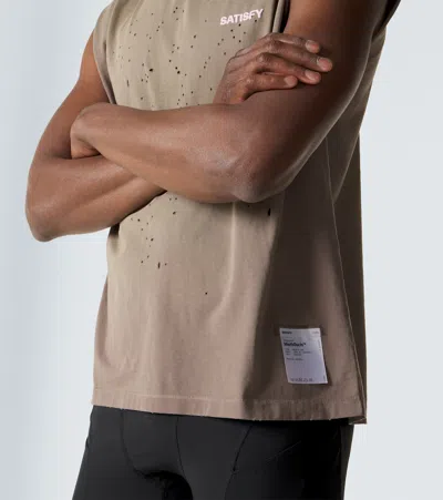Satisfy Mothtech Cotton T-shirt In Brown