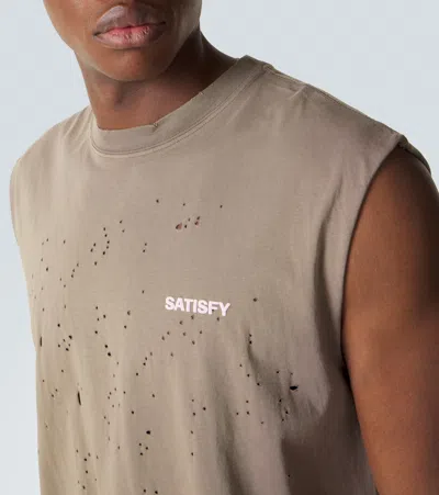 Satisfy Mothtech Cotton T-shirt In Brown
