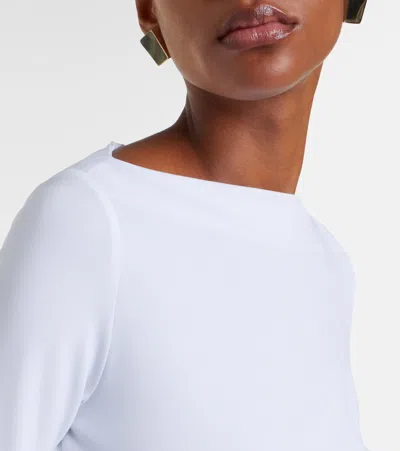 Max Mara Gomma Jersey T-shirt In White