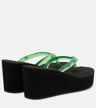 Ancient Greek Sandals Etheria Platform Thong Sandals In Black