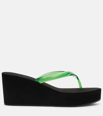 Ancient Greek Sandals Etheria Platform Thong Sandals In Black