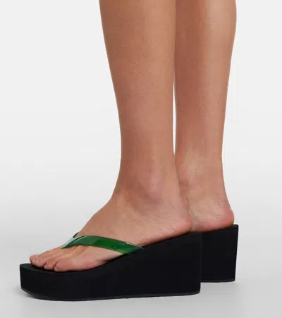 Ancient Greek Sandals Etheria Platform Thong Sandals In Black