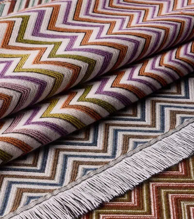 Missoni Antwan Fringed Wool-blend Throw In Multi