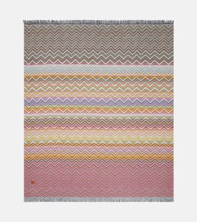 Missoni Antwan Fringed Wool-blend Throw In Multi