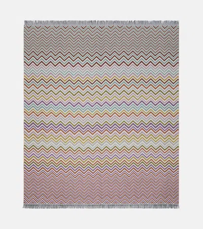 Missoni Antwan Fringed Wool-blend Throw In Multi