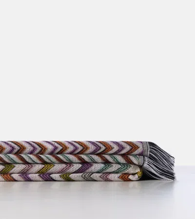 Missoni Antwan Fringed Wool-blend Throw In Multi