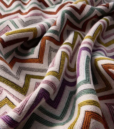 Missoni Antwan Fringed Wool-blend Throw In Multi