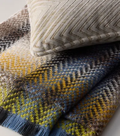 Missoni Zig Zag Wool-blend Throw In Neutral