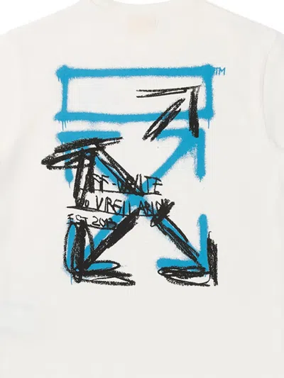 Off-white Arrow Spray T-shirt In White