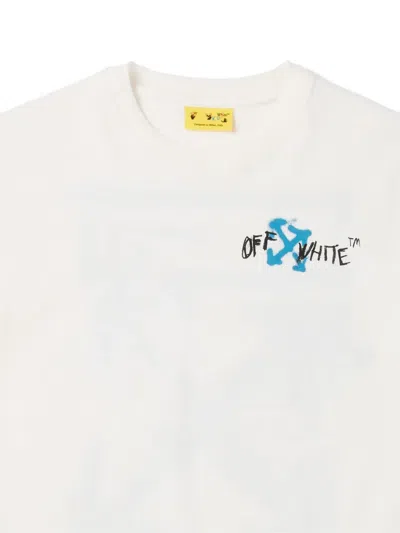 Off-white Arrow Spray T-shirt In White