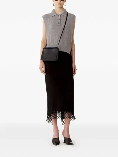 Lanvin Pullover Mit Gerippten Details In Gray
