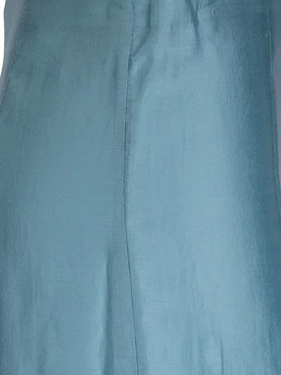 Calvin Klein Panel Midi Skirt In Blue