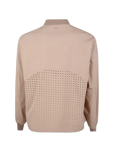 Laminar Perforated-panel Zip-up Jacket In Pink