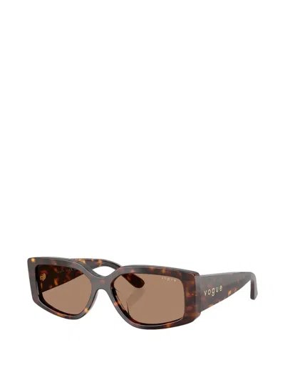 Vogue Eyewear Rectangle-frame Sunglasses In Brown