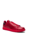 RAF SIMONS x Adidas Leather Stan Smith Sneakers