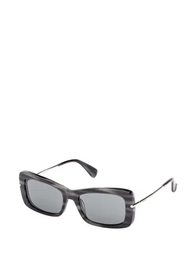 Max Mara Eyewear Rectangle Sunglasses In Gray
