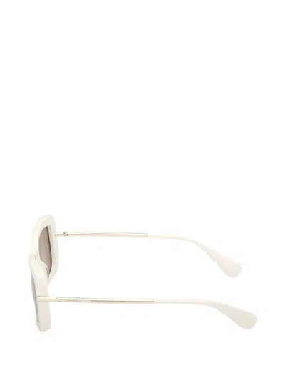 Max Mara Eyewear Rectangle-frame Sunglasses In Brown