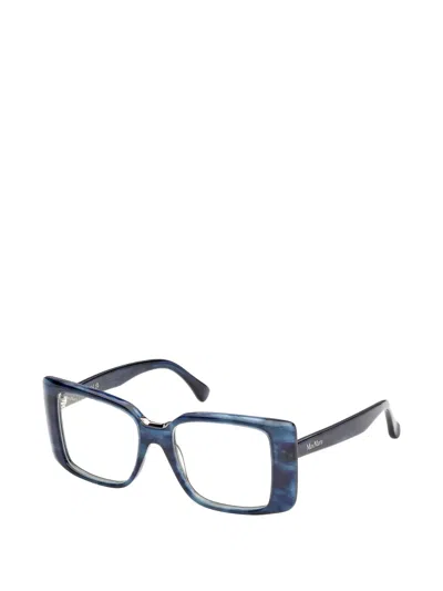 Max Mara Eyewear Square-frame Glasses In Blue