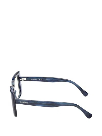 Max Mara Eyewear Square-frame Glasses In Blue