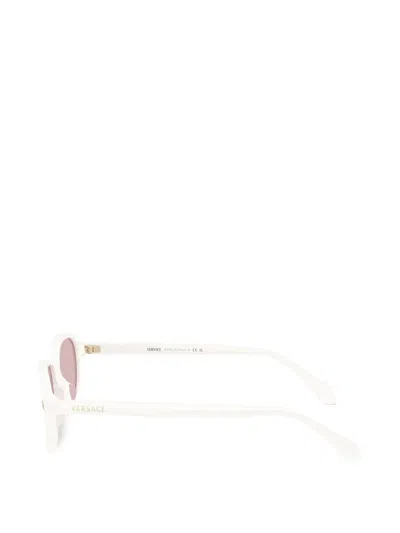 Versace Square-frame Sunglasses In White