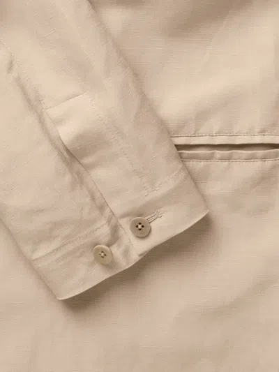 Stòffa Double-breasted Shawl-lapel Jacket In Neutral