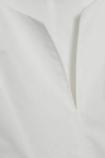 Simkhai Wrenli Cotton Pleated Top In White
