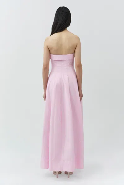 Simkhai Womens Daisy Avril Strapless Bustier Cotton-blend Maxi Dress In Pink