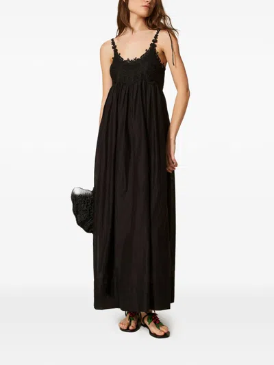 Twinset Dresses Blacks And Greys In Black