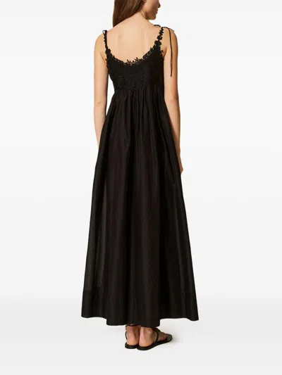 Twinset Dresses Blacks And Greys In Black