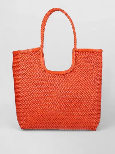 Dragon Diffusion Rectangular Woven Tote Bag Dual Handles