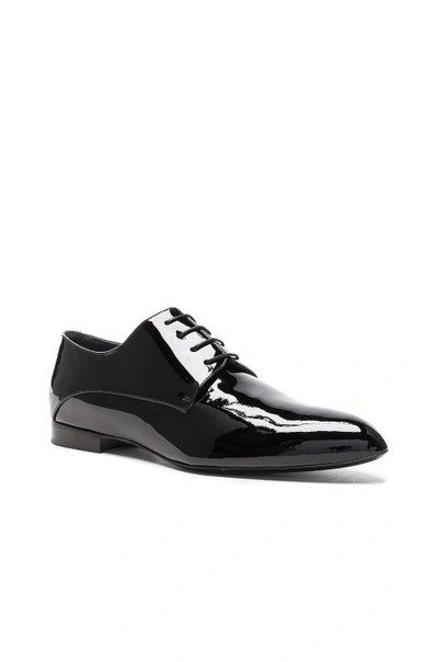 Shop Jil Sander Patent Leather Oxfords In Black. In Nero